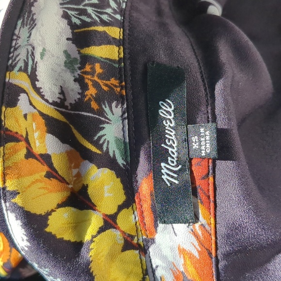 Madewell Satin Pajama Jumpsuit in Blooming Oasis - Picture 7 of 8